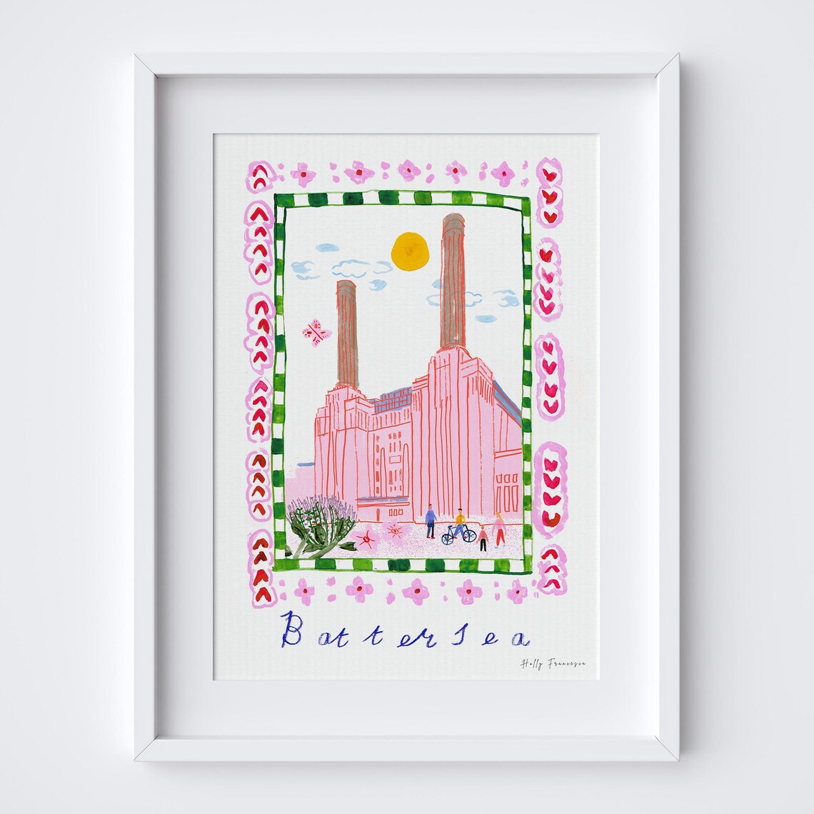 Battersea Power Station Art Print, South West London