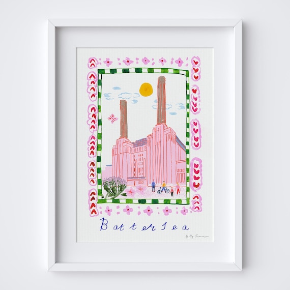 Battersea Power Station Art Print, South West London