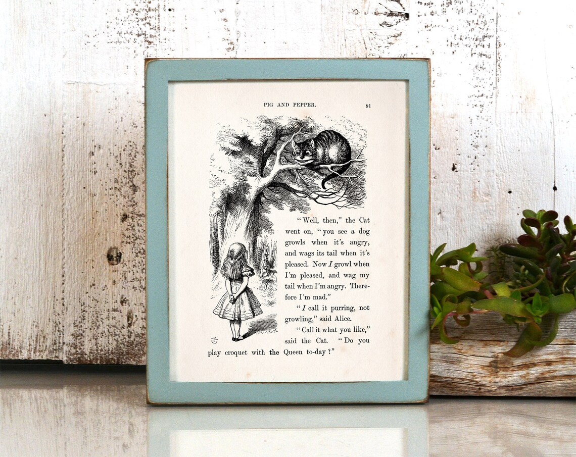 Alice In Wonderland, Lewis Carroll Book Page 91 Art Print - Image 3