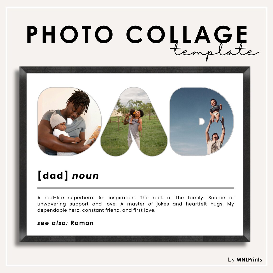 Dad Photo Collage, Father’s Day Gift