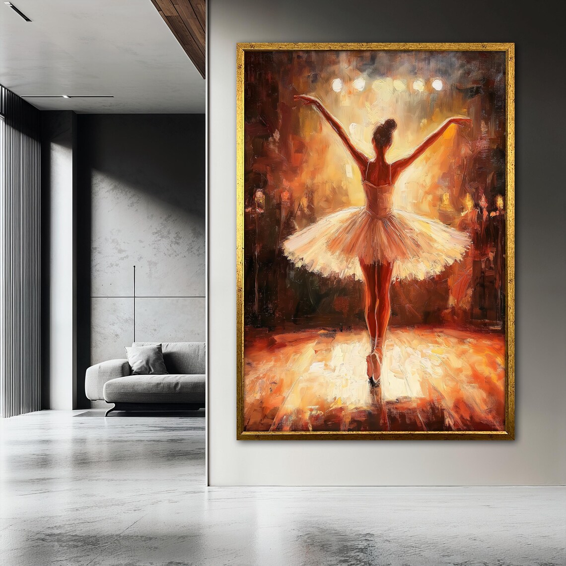 Ballerina Painting, Elegant Ballet Wall Art - Image 3