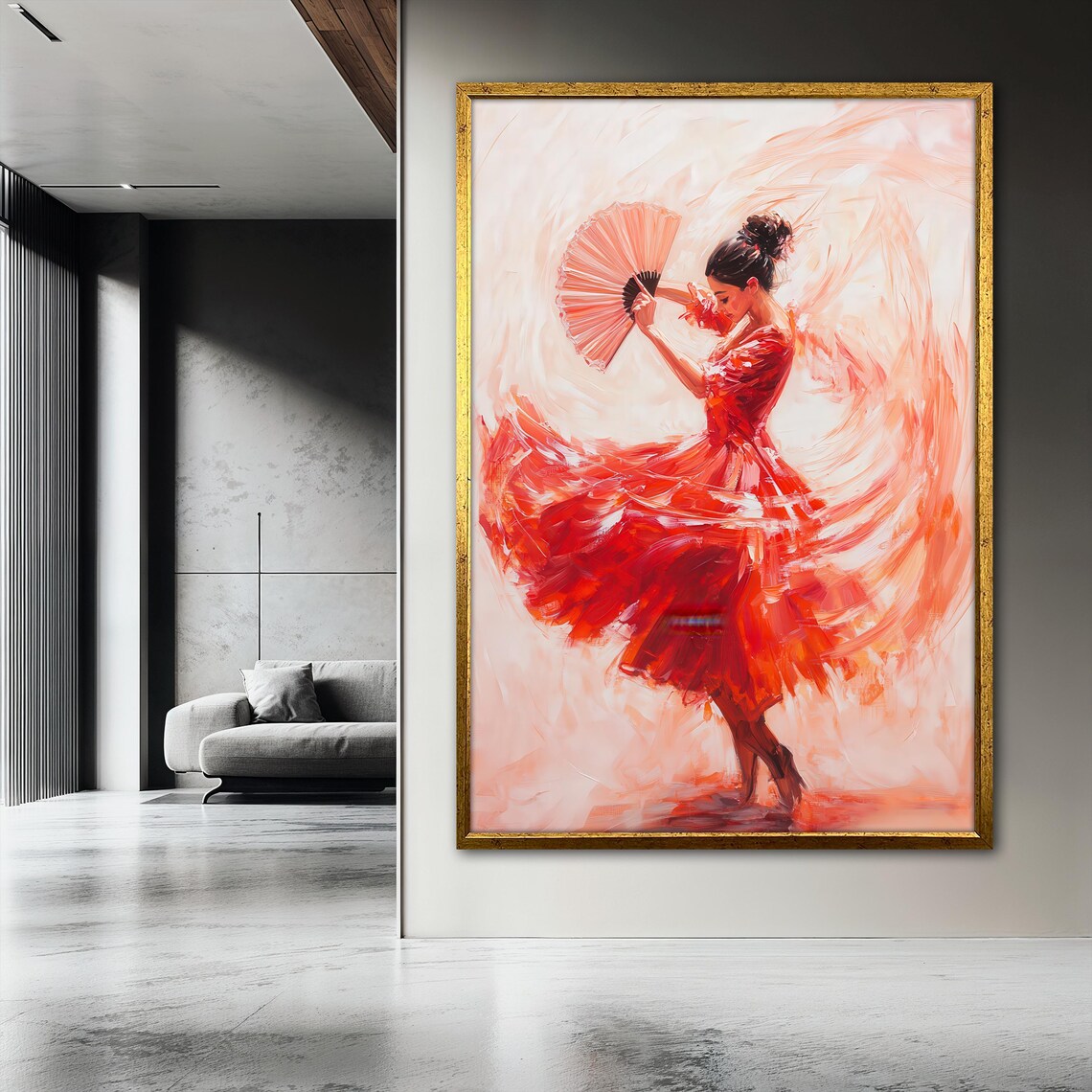 Flamenco Dancer Painting, Spanish Dance Gift - Image 3
