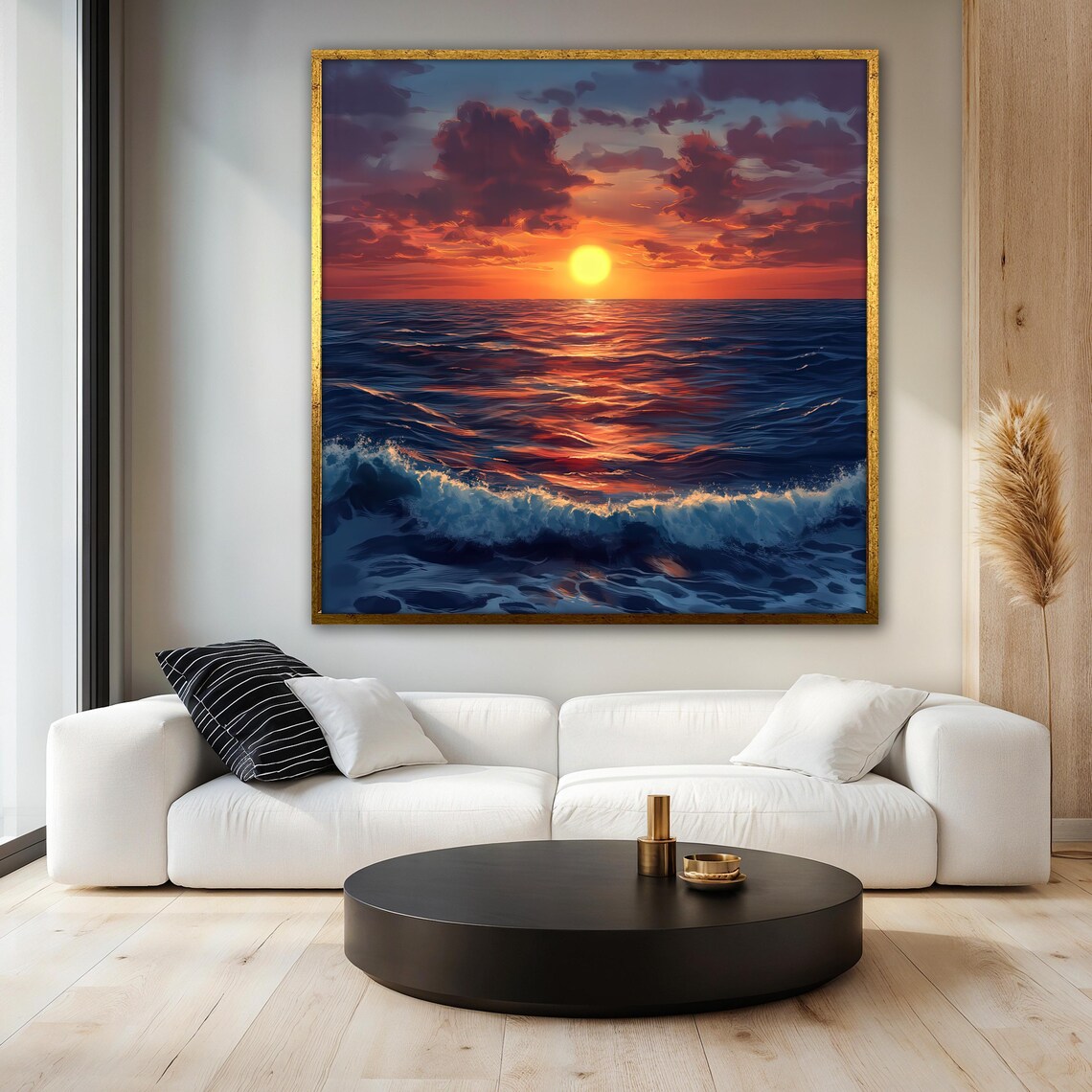 Ocean Sunset, Coastal Landscape Art Print - Image 3