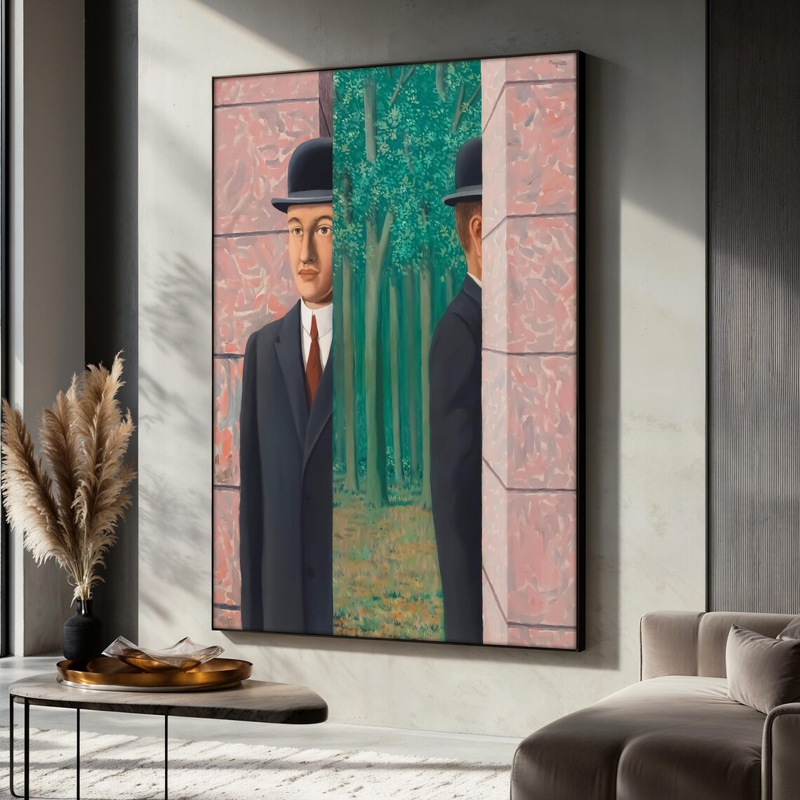 La Dcalcomanie by Rene Magritte, Surreal Art Print