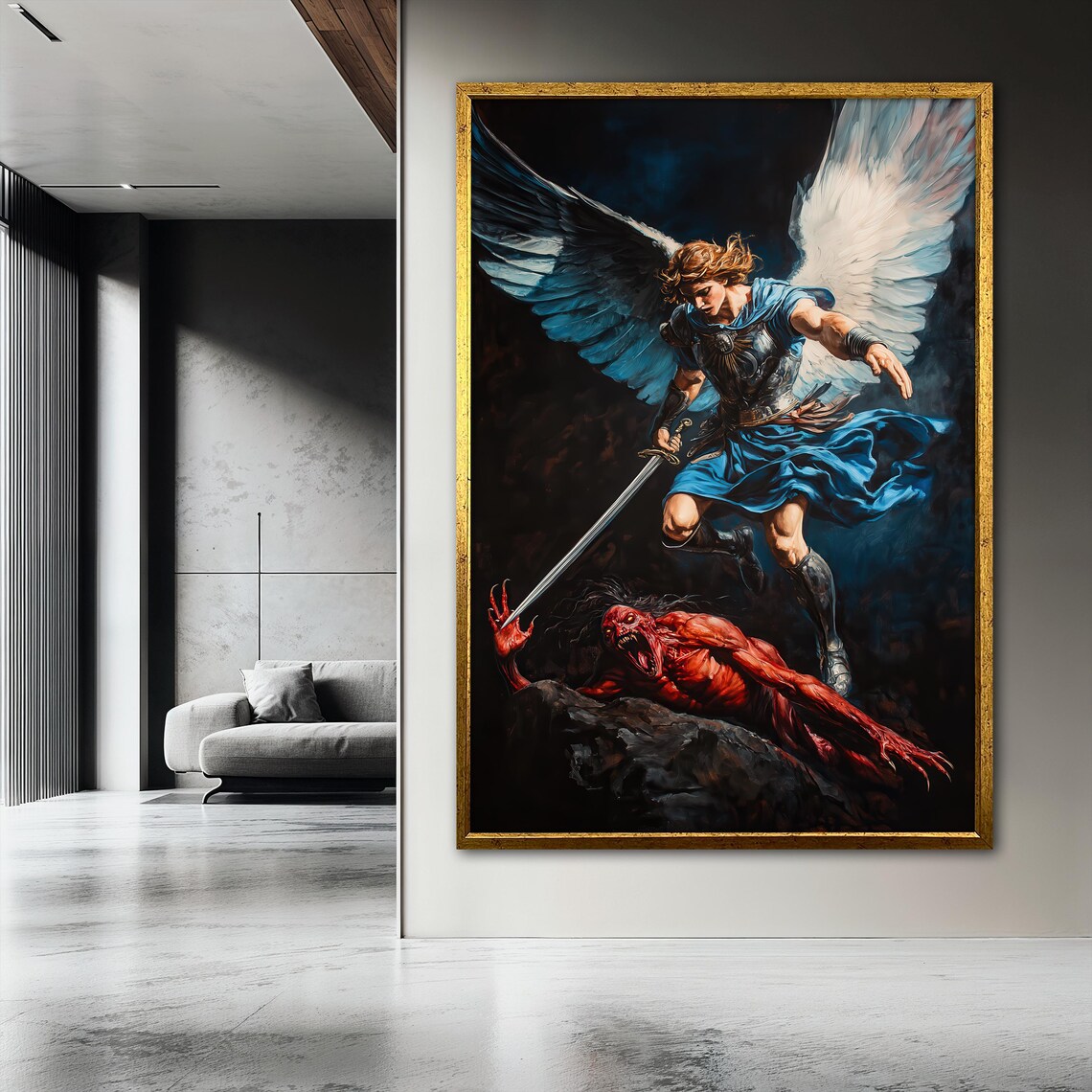 Archangel Michael Christian Home Decor, Warrior Angel - Image 3