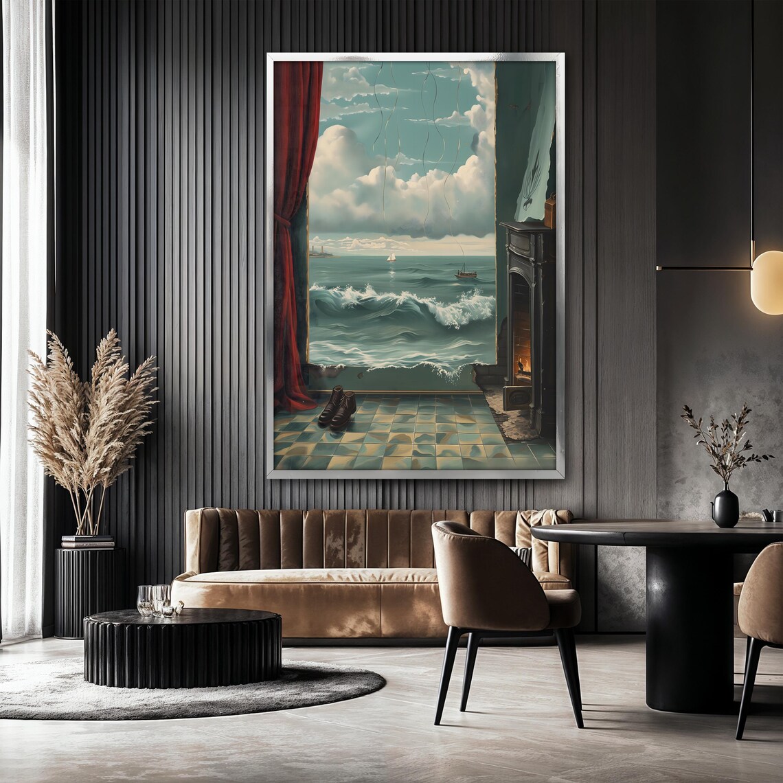 Vladimir Kush Surreal Ocean Painting, Dreamlike Seascape - Image 2