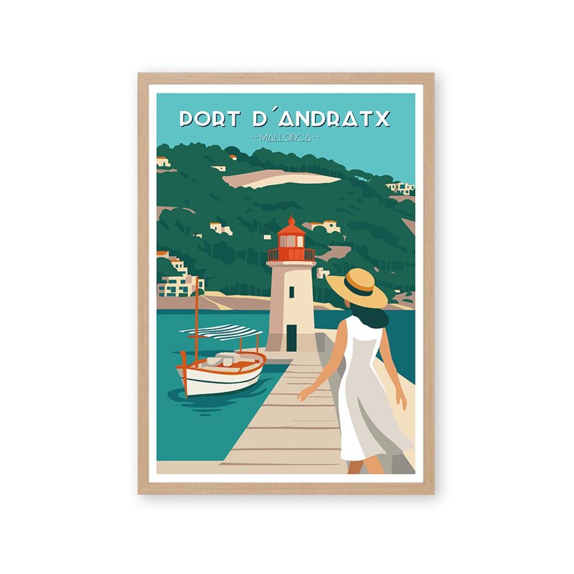 Port De Andratx Mallorca Travel Poster