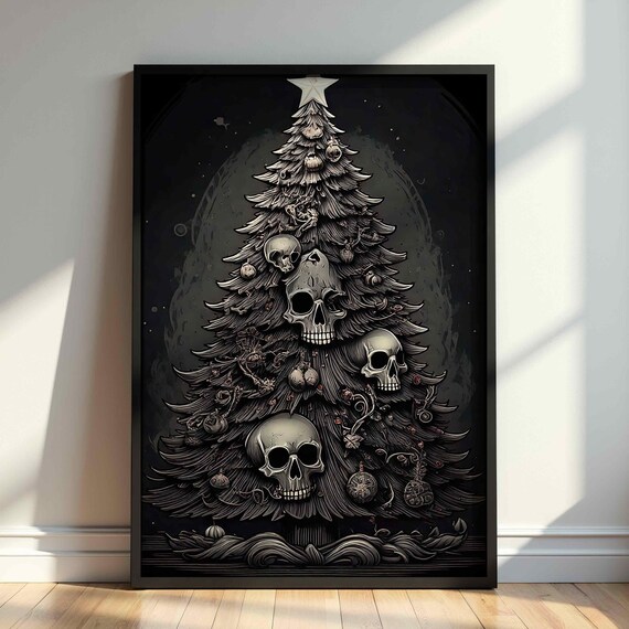Gothmas Wall Art Vintage Holiday Decor Retro Cozy Festive Designs Instant Cute Trendy