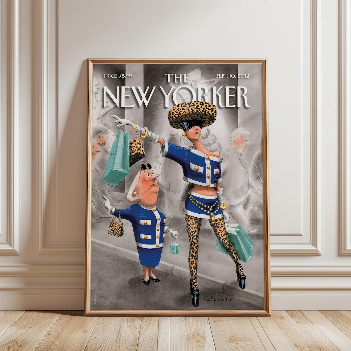 Fashion Satire Print, Vintage New Yorker Cover