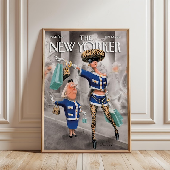 Fashion Satire Print, Vintage New Yorker Cover