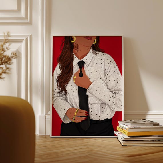 Fashion Girl Wall Art Print