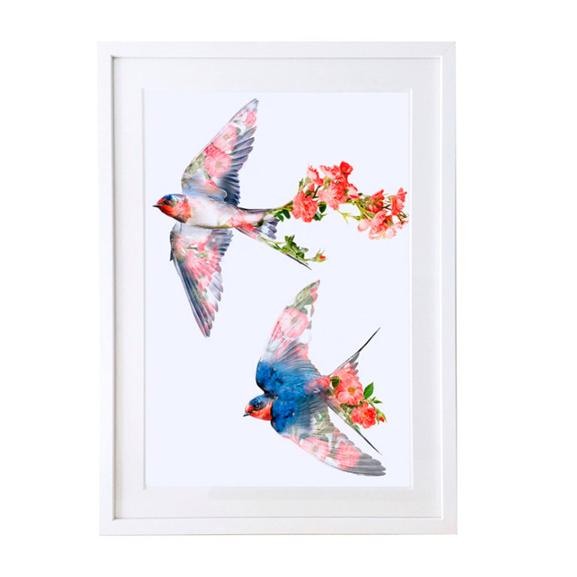 Swallows - Minimalist Art Print