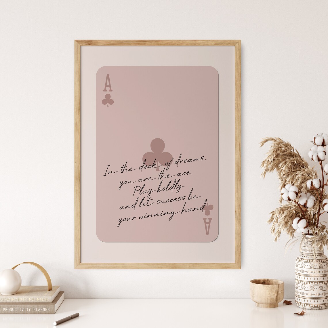 Retro Ace Of Clubs Art Print, Trendy Card Design - Image 3