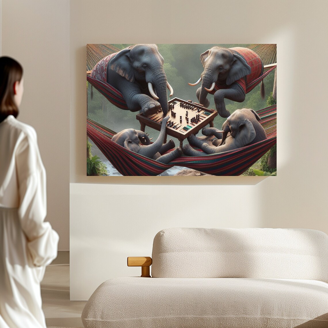 Whimsical Elephants Playing Art For Every Space - Image 4