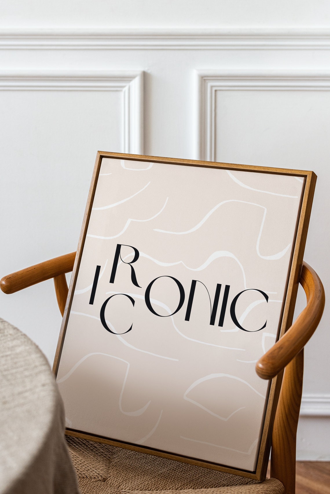 Iconic Bold Minimalist Beige Typography Statement Quote Poster - Image 2