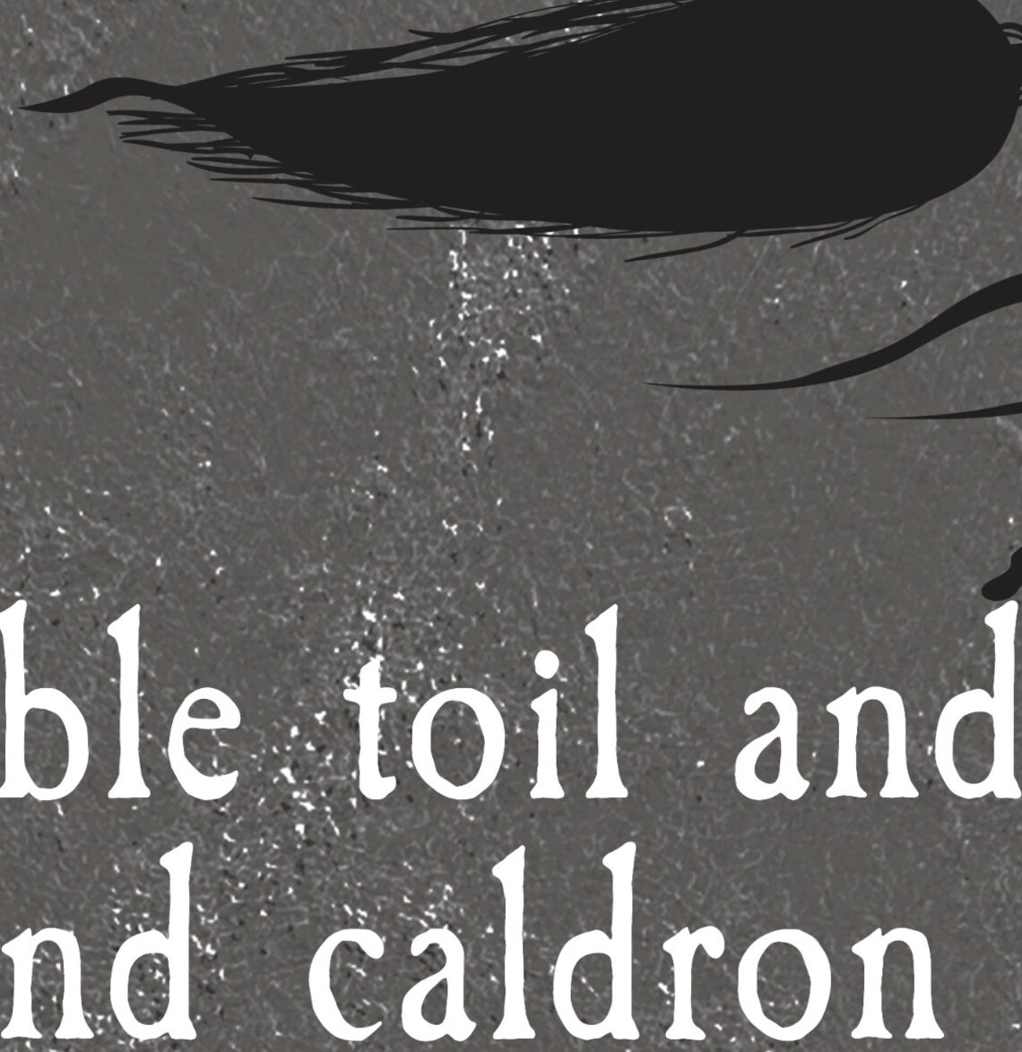 Double Double Poem Halloween Sign, Spooky Art Print - Image 2