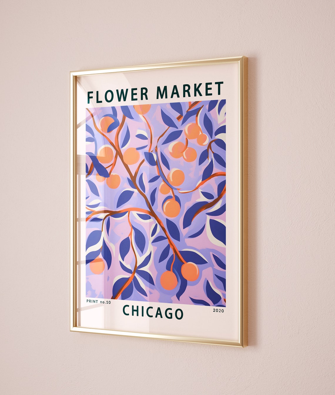 Chicago Flower Market 2020 Abstract Floral Branches Wall Art