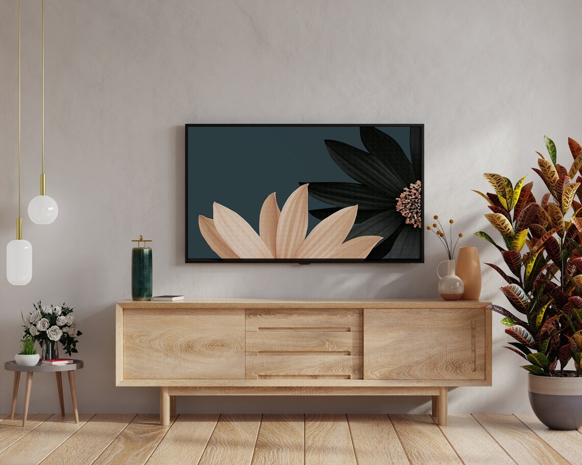 Floral Artwork, Modern Flowers Wall Decor - Image 2