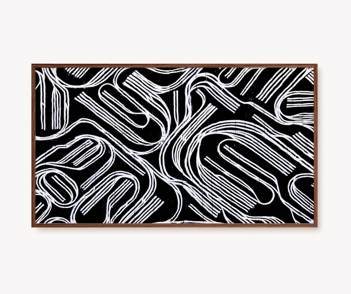 Modern Line Art Geometric Abstract Art Print