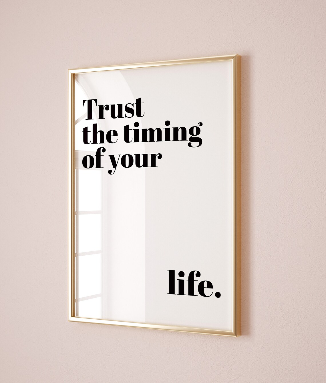 Trust the Timing of Your Life Motivational Quote Decor Poster - Image 2