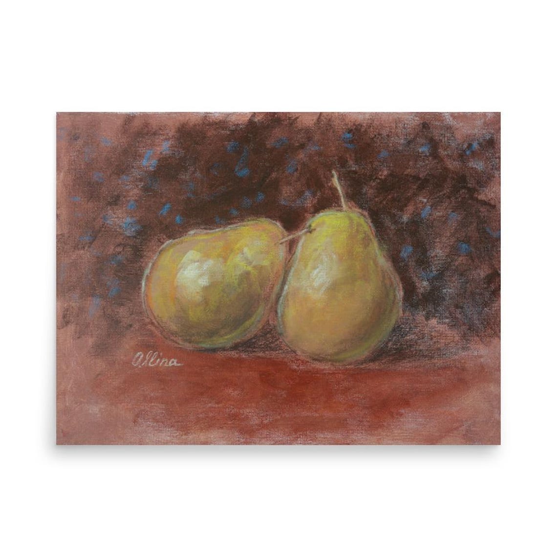 Pears Dark Painting Art Print - Image 3