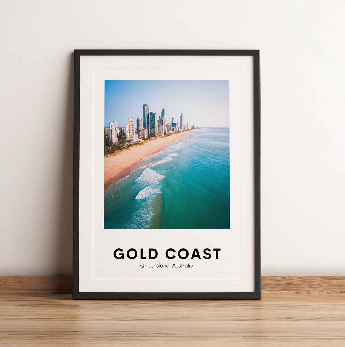 Gold Coast Queensland Australia Beach Skyline Photo Art Print