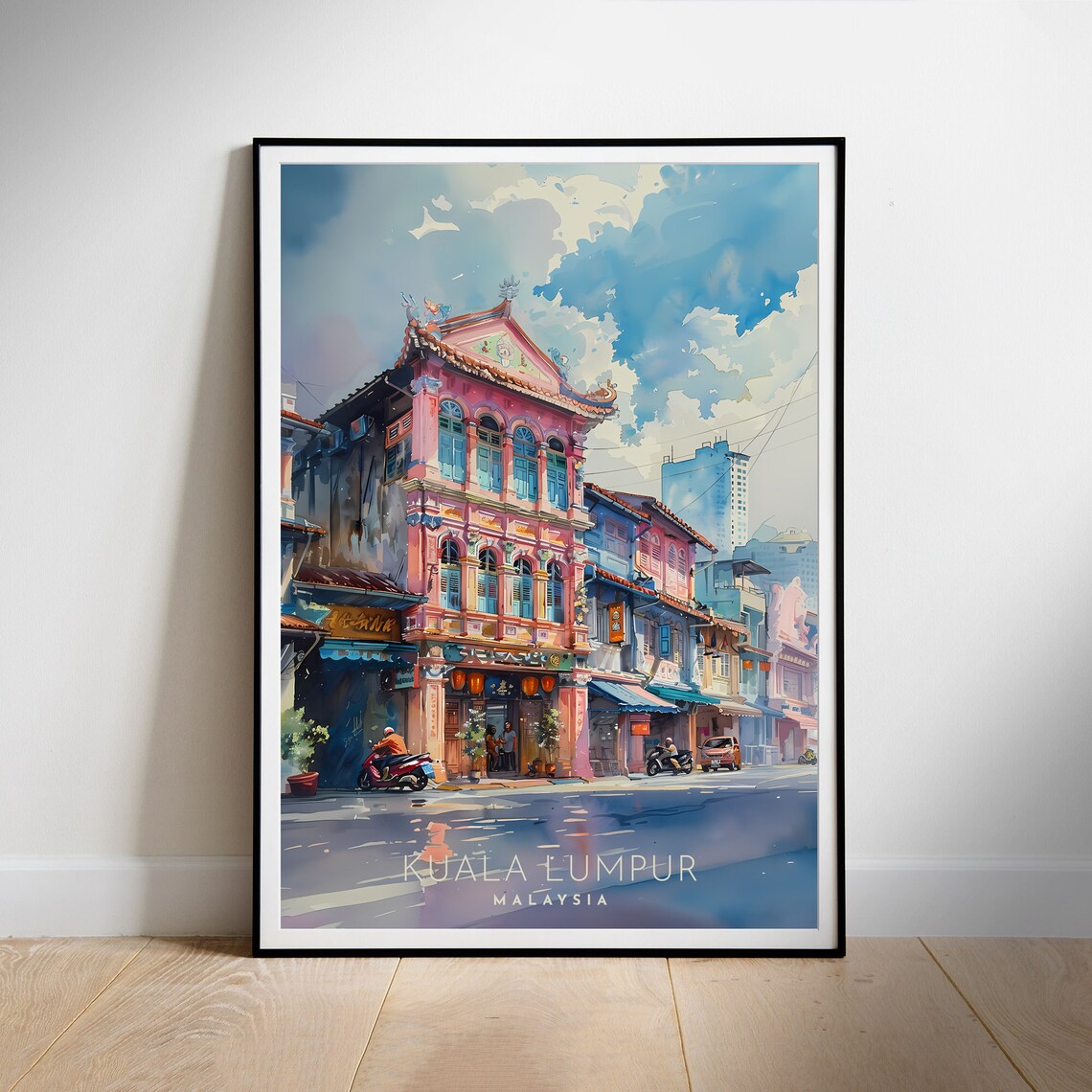 Malaysia Travel Poster, Kuala Lumpur Wall Art Print - Image 2
