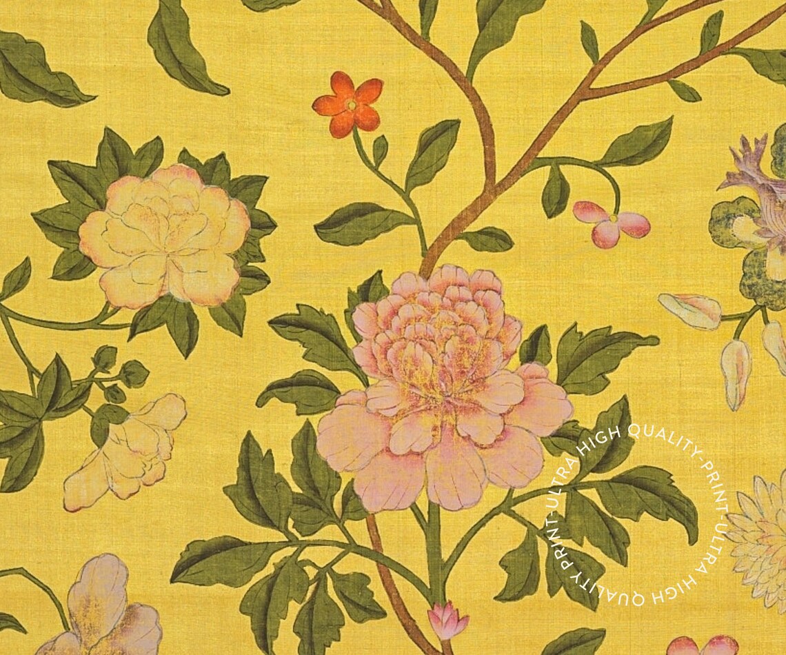 The Flower Market Posters Yellow Flower Wall Art For Living Room Vintage Flower Market Print Botanical Prints Office Wall Art - Image 5