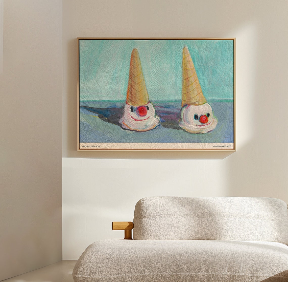 Wayne Thiebaud Clown Cones 2000 Print Ice Cream Kitchen Wall Art - Image 3