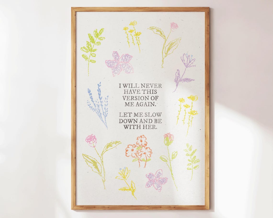 I Will Never Have This Version Of Me Again Pastel Botanical Print Art - Image 4