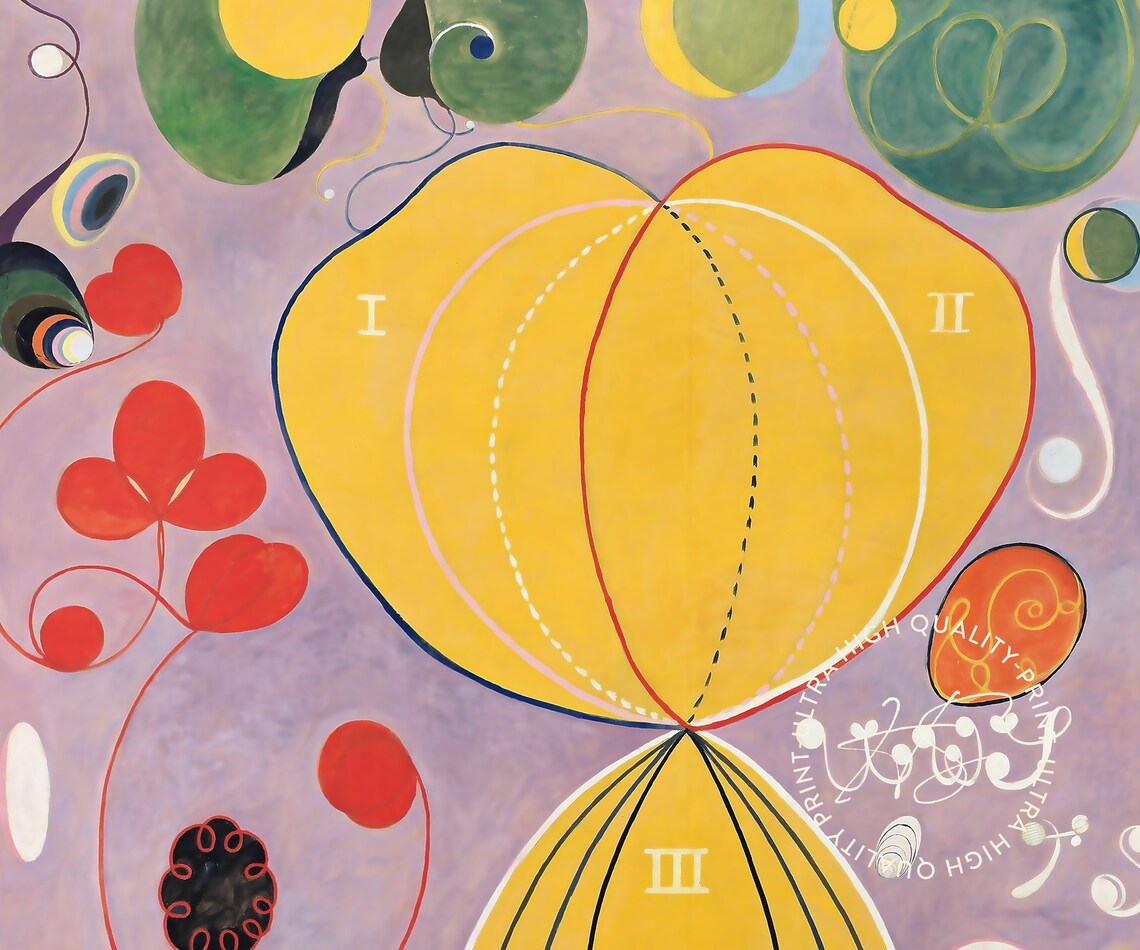 Hilma Af Klint No 7 Adulthood Purple Abstract Exhibition Wall Art Poster - Image 4