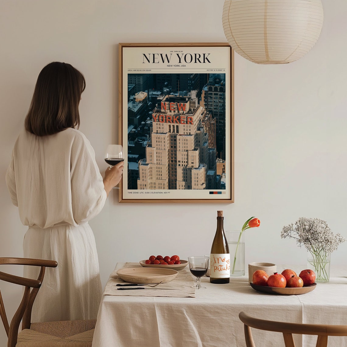 Travel Poster The Tower New York Poster Vintage Posters In New York Print New York Wall Art For Living Room Large Modern Office Wall Art - Image 3