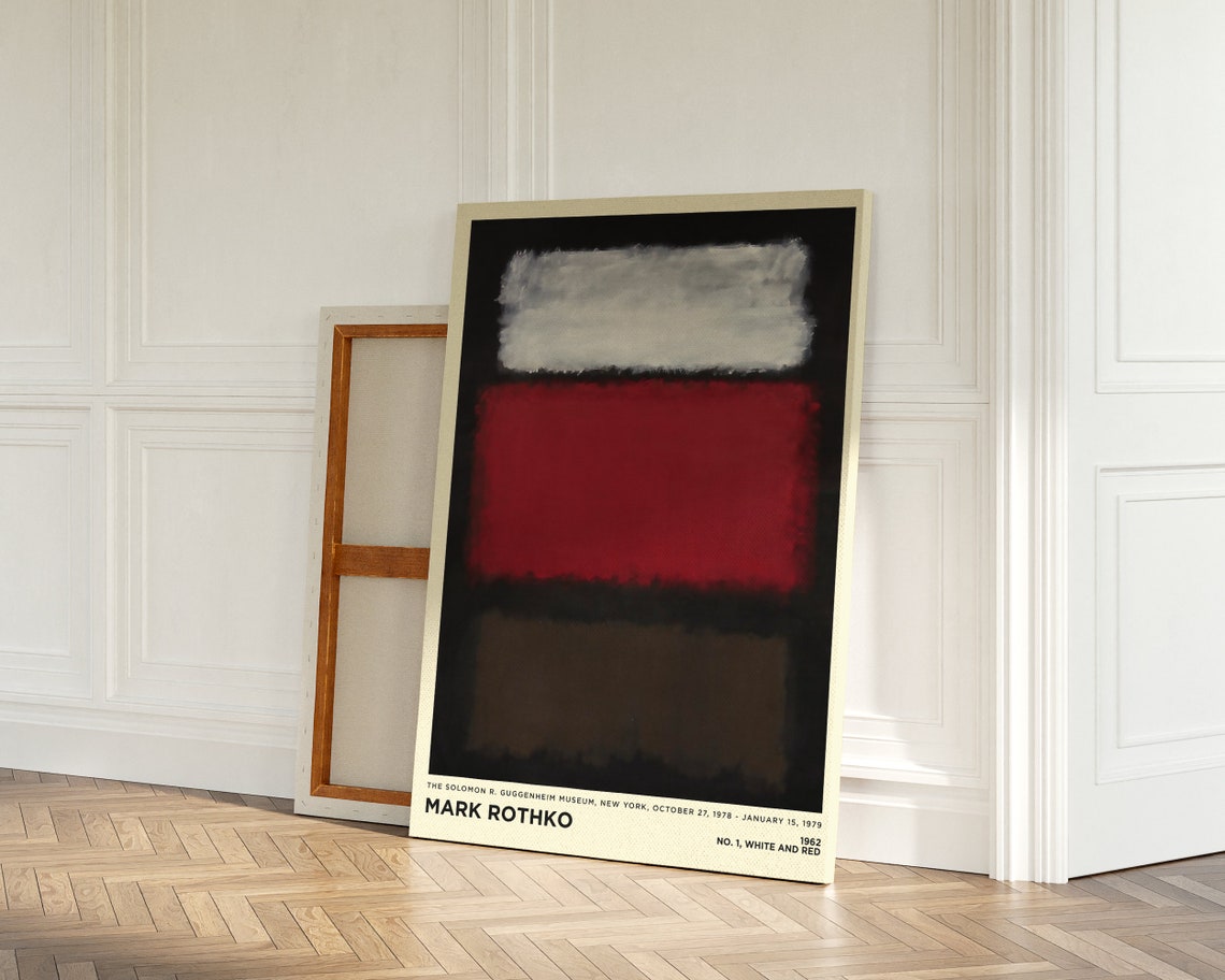 Mark Rothko No 1 White and Red 1962 Abstract Color Field Art Print - Image 5