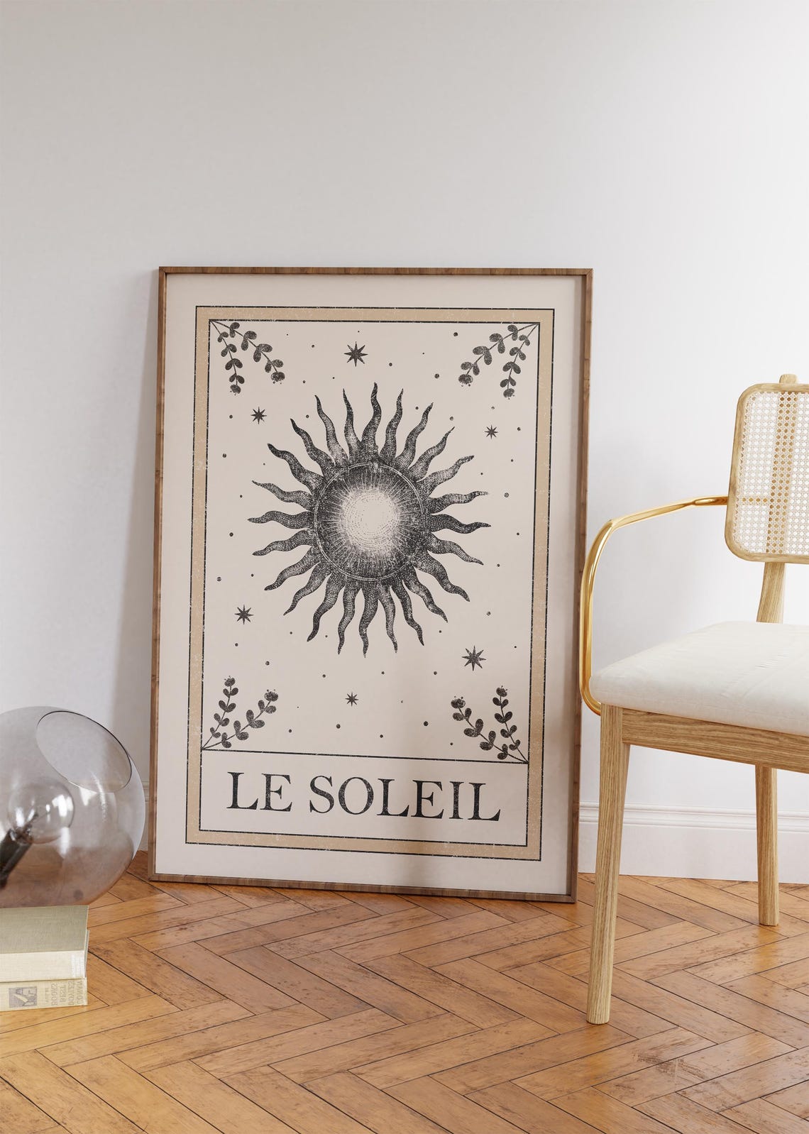 Le Soleil The Sun Vintage Tarot Card Celestial Boho Decor Poster - Image 4