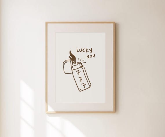 Lucky Print Angel Numbers Wall Art Spiritual Affirmation Quotes Preppy Apartment Decor Cute Illustration Poster Girly Print 777 Art