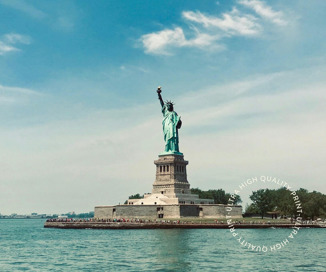 Travel Poster New York Poster Statue Of Liberty Vintage Posters In New York Print For Living Room Large Modern Office Wall Art - Image 5