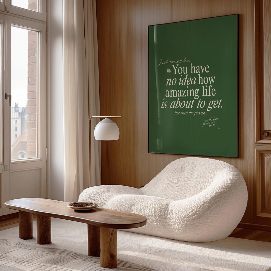 You Have No Idea How Amazing Life Is About To Get Green Quote Poster - Image 2
