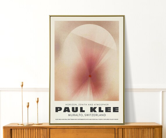 Paul Klee Horizon Zenith Atmospher Pink Abstract Exhibition Poster