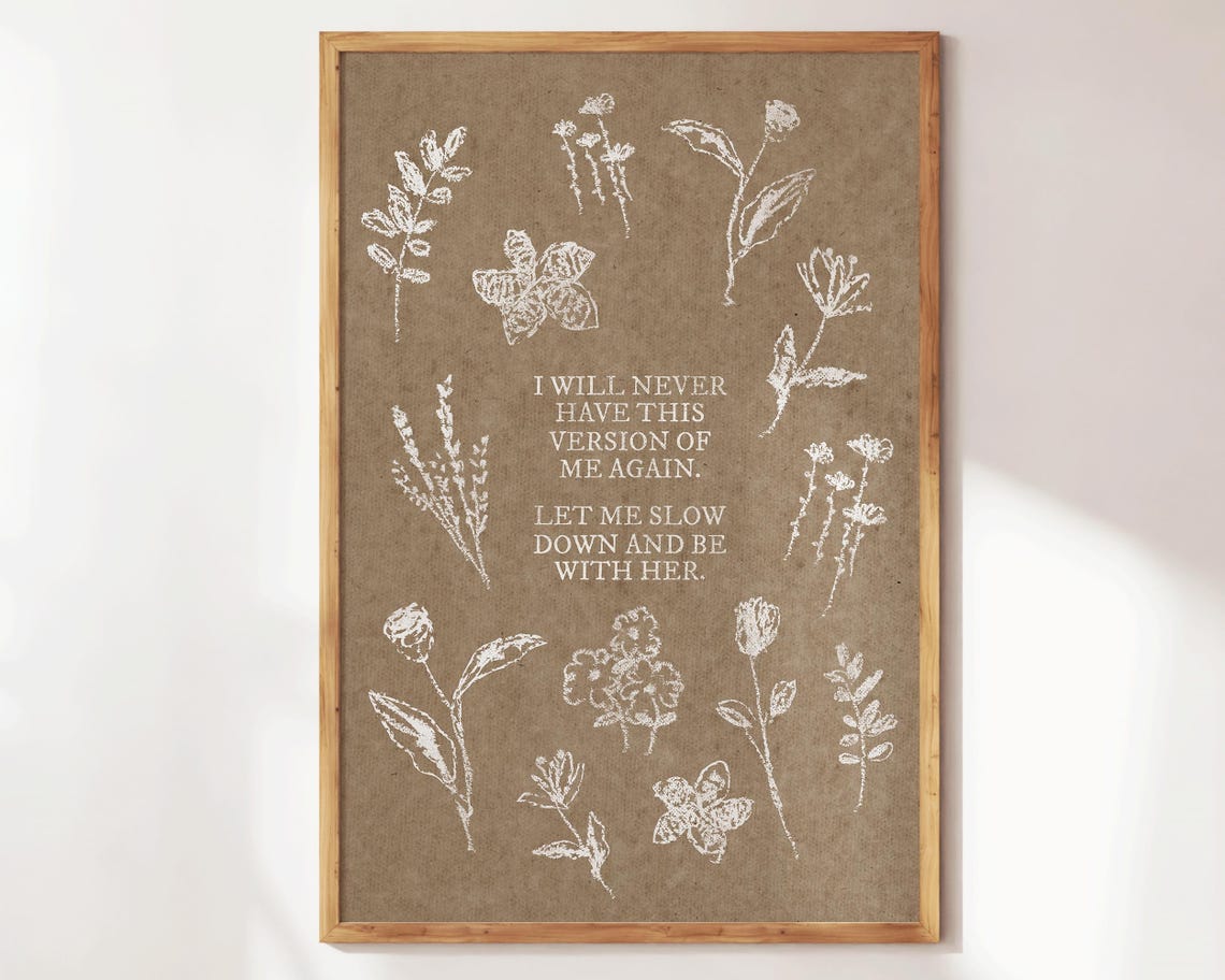 I Will Never Have This Version Of Me Again Botanical Affirmation Print - Image 3