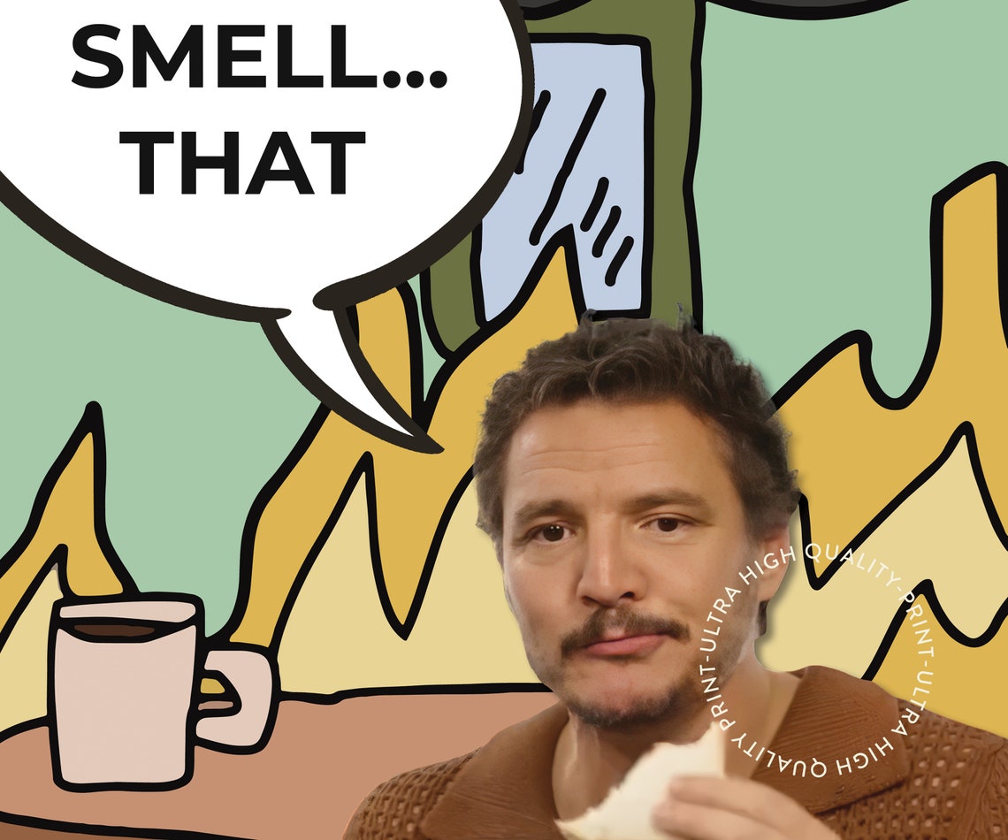 I Can Smell That Funny Meme Kitchen Humor Cartoon Flames Poster - Image 5