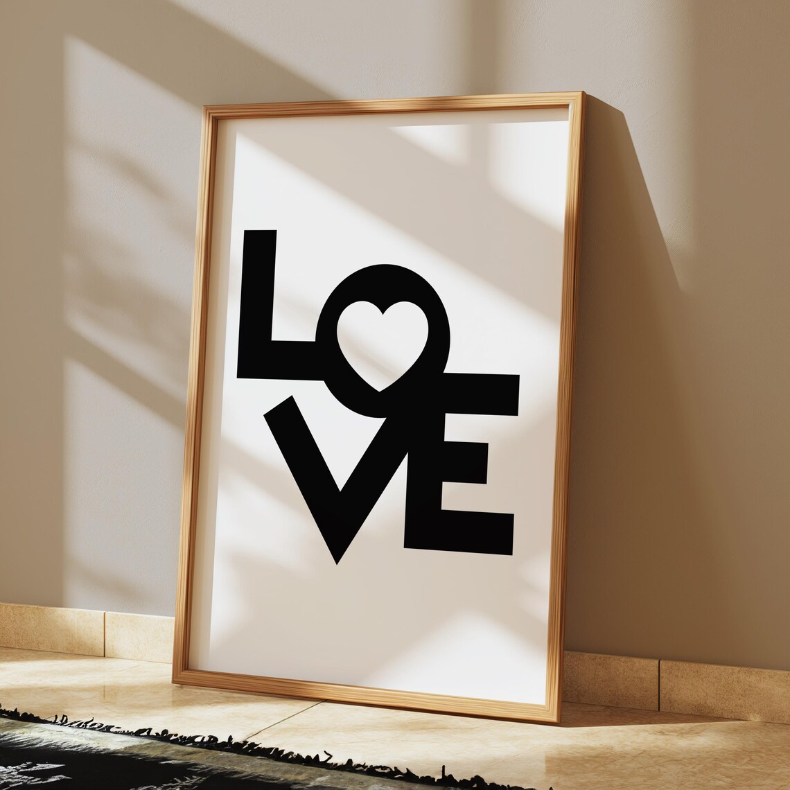 Minimalistic Retro Print Wall Decor Gift For Her Valentines Day Poster