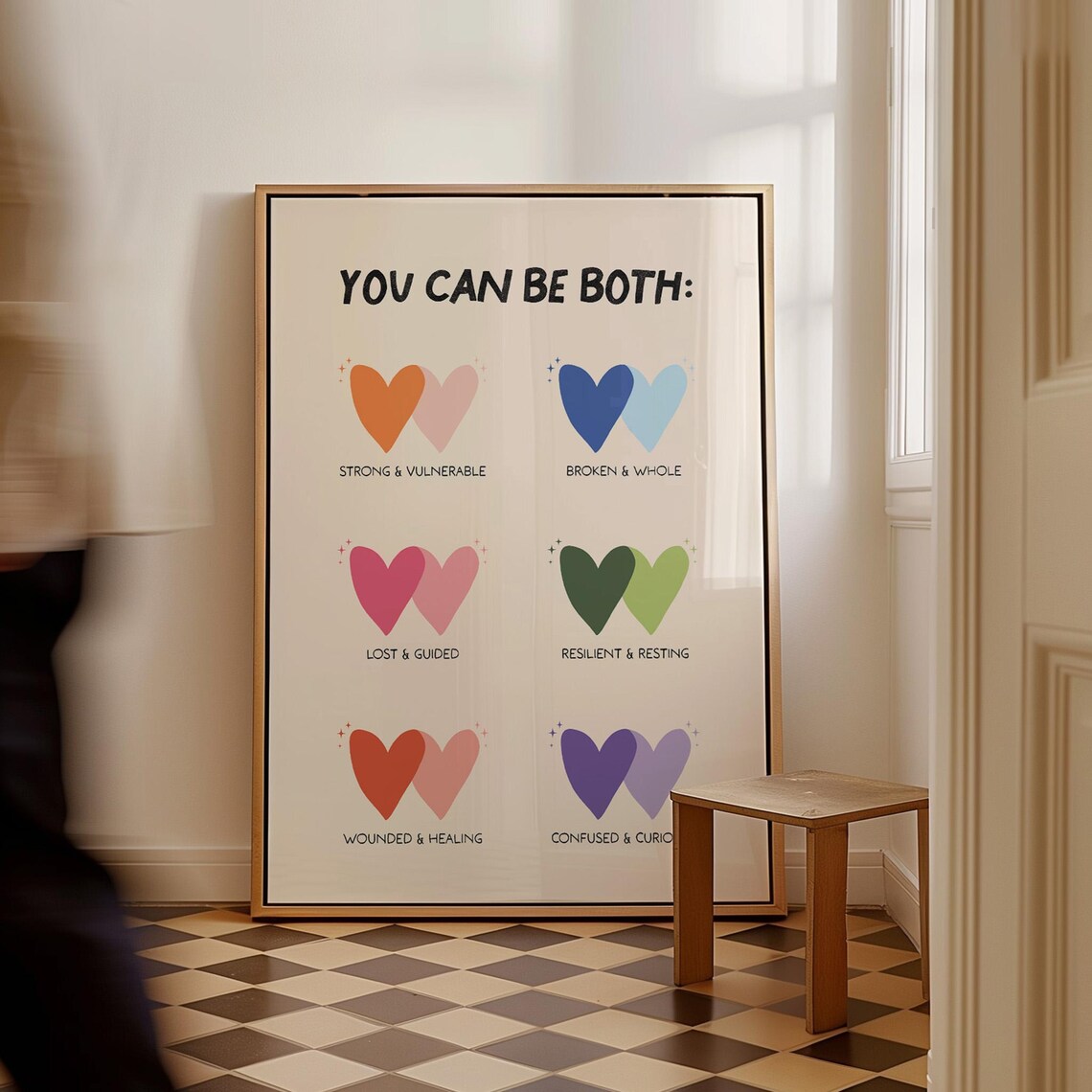 You Can Be Both Therapy Office, Mental Health Poster