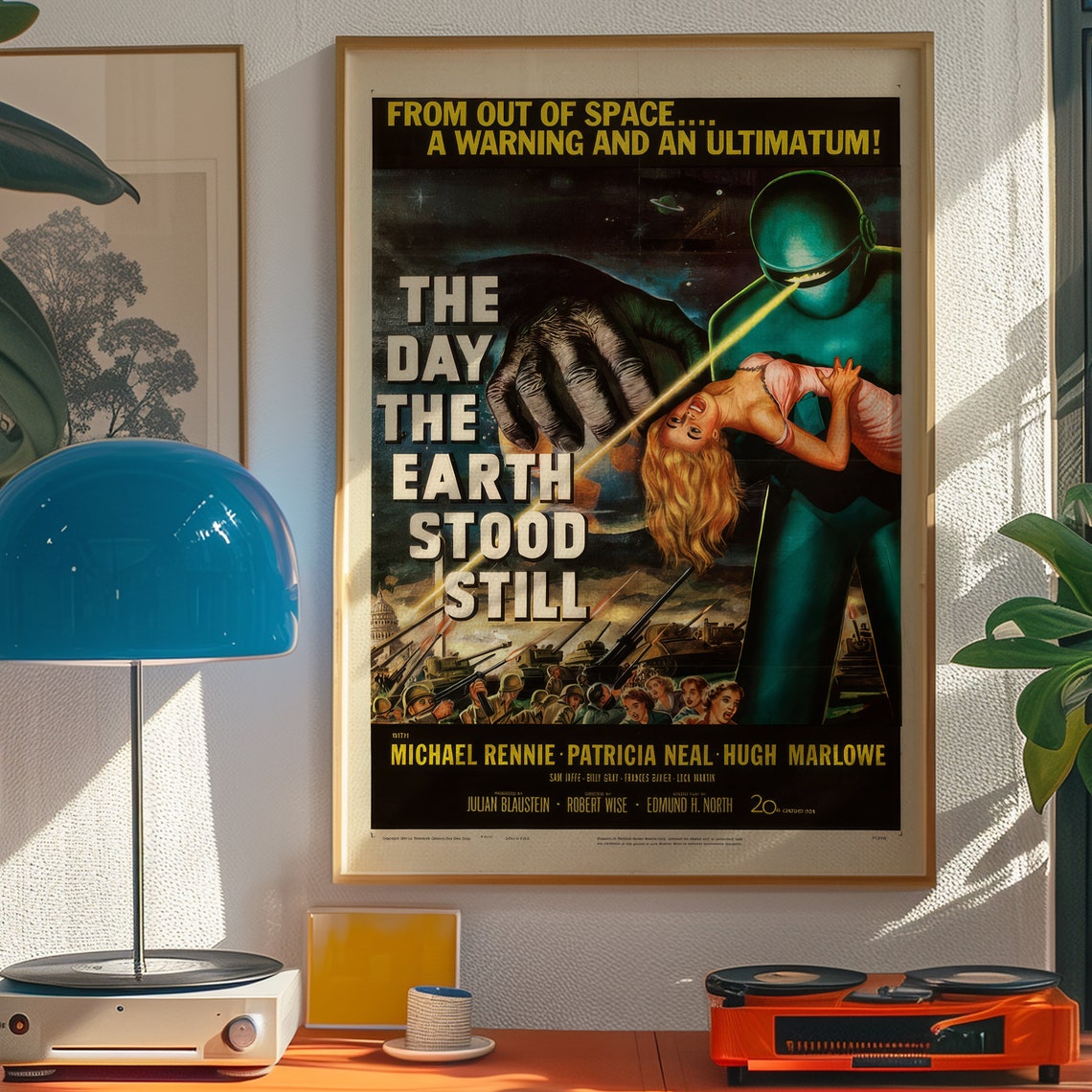 The Day the Earth Stood Still Vintage Classic Sci-Fi Movie Poster - Image 3