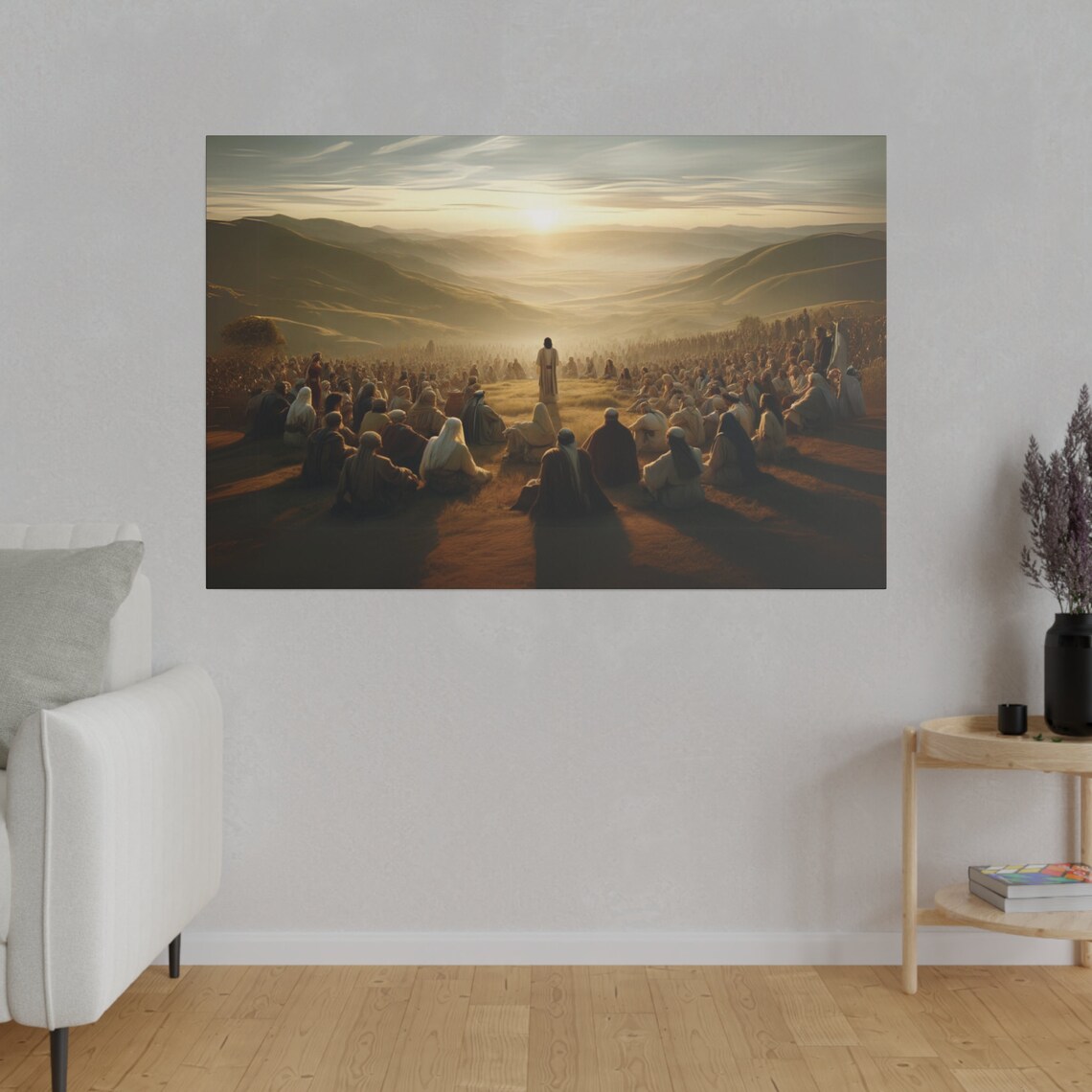Jesus Feeds the 5,000 Bible Story Christian Art Print - Image 4