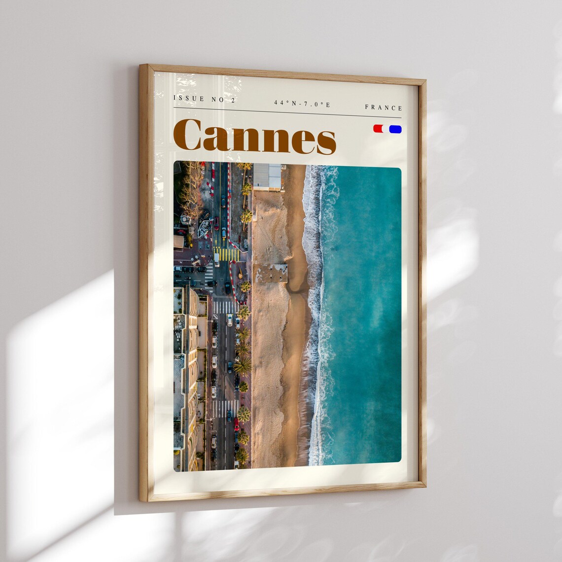 Cannes France Aerial Beach Promenade Turquoise Sea Travel Poster - Image 2