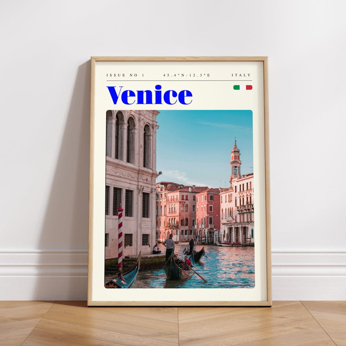 Venice Italy Vintage Travel Poster Gondola Ride on Grand Canal - Image 3