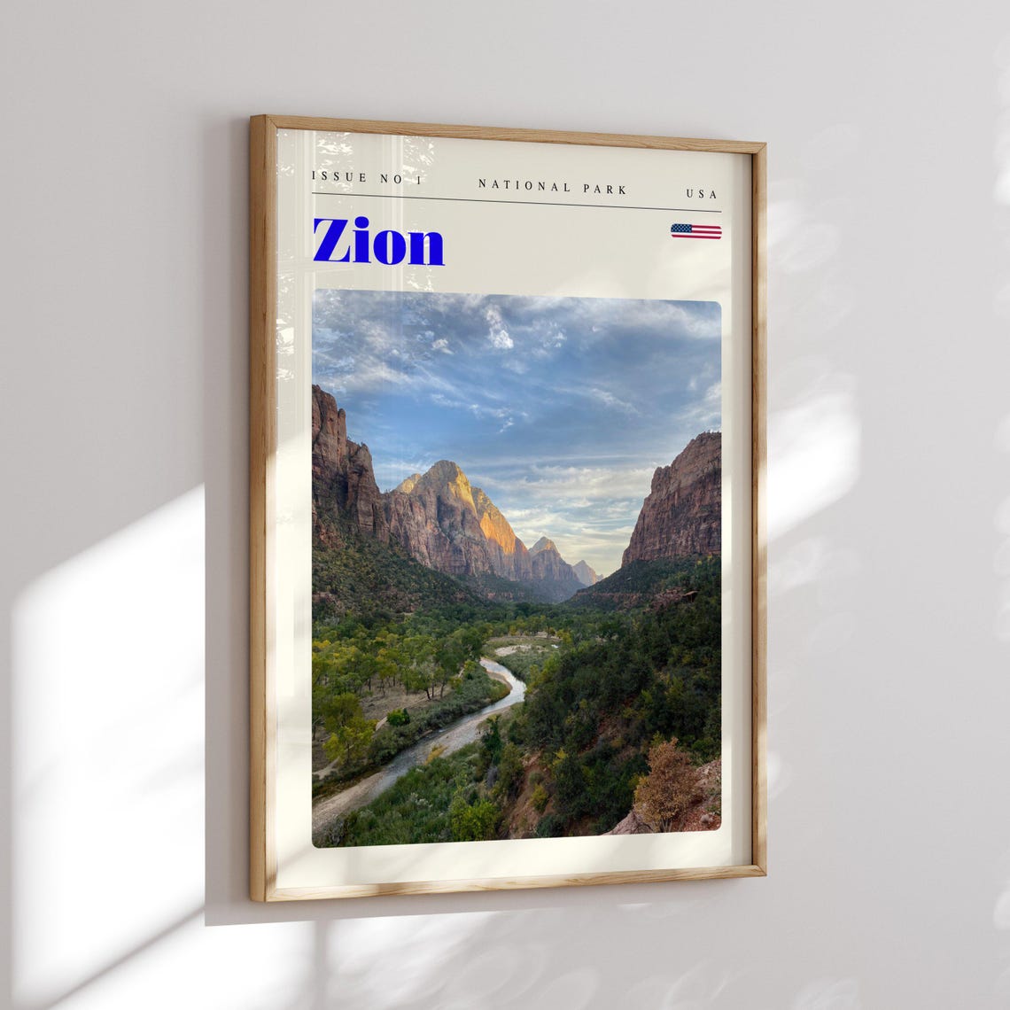 Zion National Park Utah Red Canyon Valley Photography Poster - Image 2