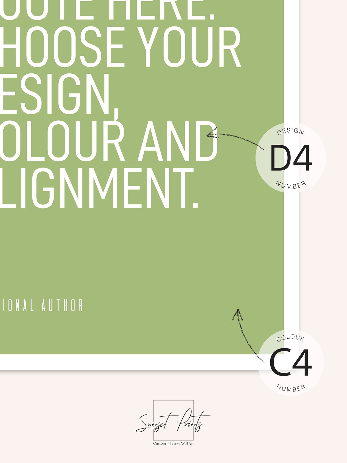 Customizable Favorite Quote Teal Poster Template With Your Own Text Design - Image 3