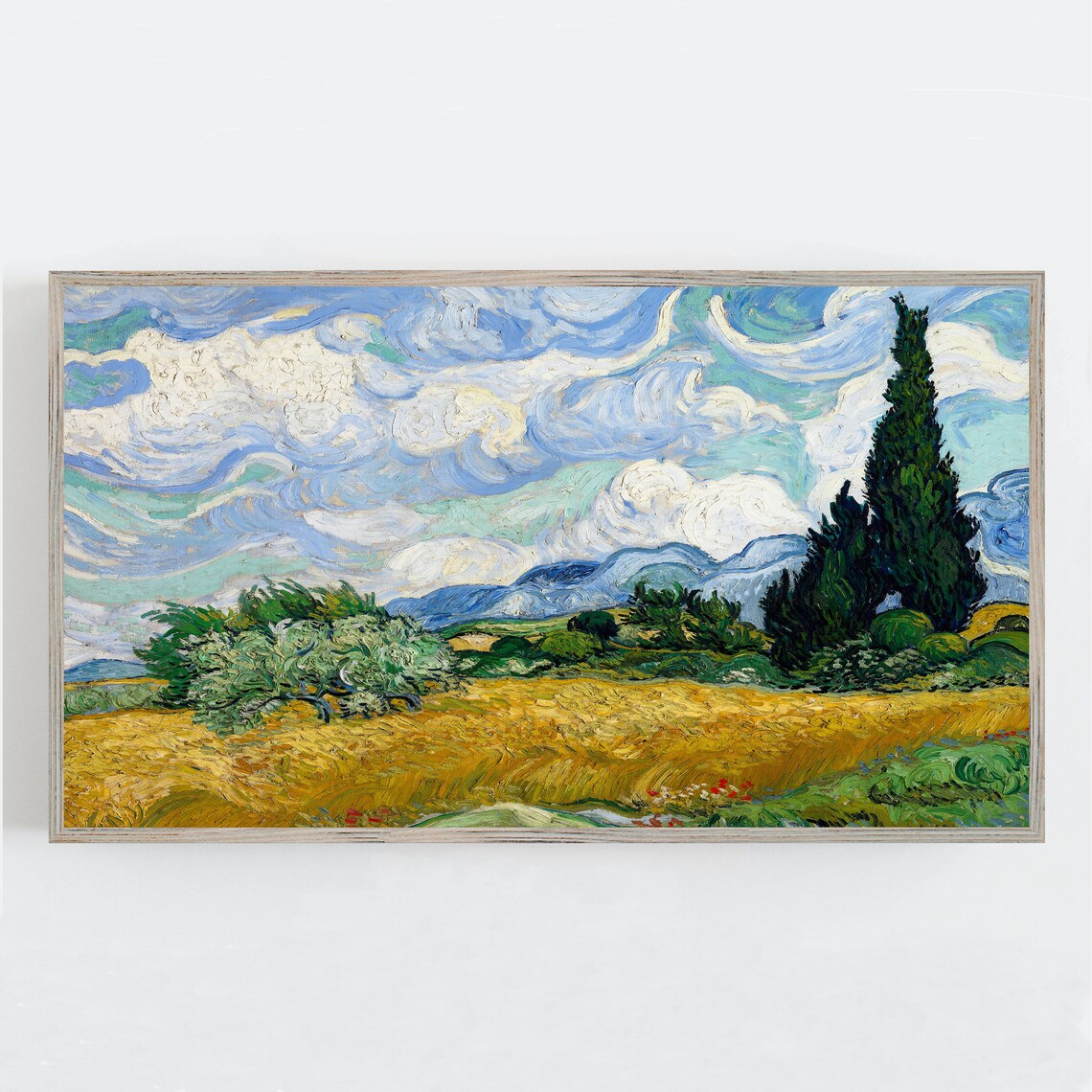 Wheatfield With Cypresses, Van Gogh Vintage Art Print - Image 2