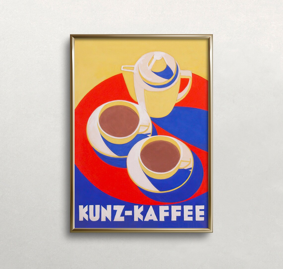 Coffee Wall Art, Vintage Kitchen Art Print